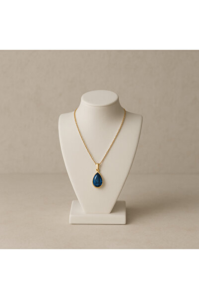 ARGKRİSTAL Mini Jewelry Necklace Stand – Concrete Bust with Ceramic Look (11 cm)