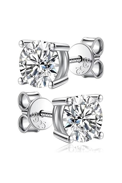 Choice 4mm (0.3ct each) white color TY 2.0ct Moissanite Earrings For Women La...