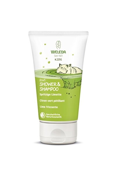Weleda Gel de dus si sampon cu lime 2 in 1 pentru copii, 150ml,
