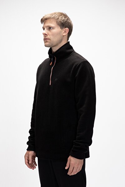 Bad Bear Sky Black Half Zipper Men's Fleece