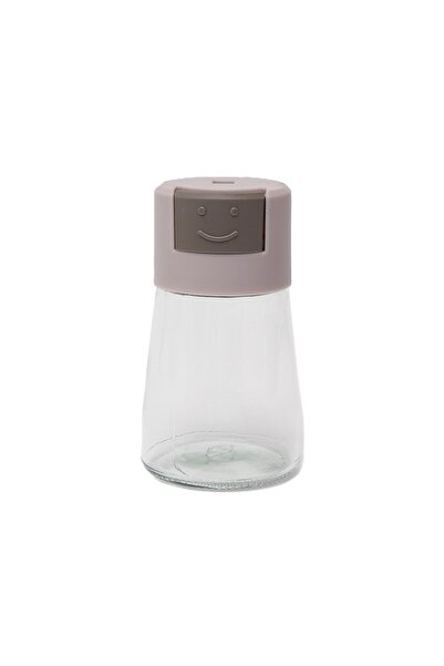 Flippy Spice Dispenser, Glass, 180 ml, Moisture-Resistant, 11.3×6.4 cm, 5g Measure, Beige