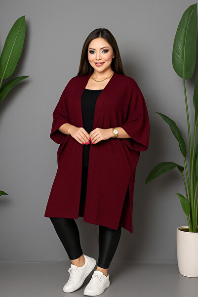 nimet tekstil Knitwear Cardigan Standard Size Poor-Sleeved Ultra Loose Cardigan with Slits