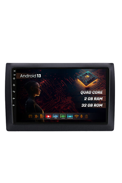 HUB64 Navigatie Fiat Stilo 2GB RAM, Android 13, GPS, Wi-FI, Carplay, Android ...