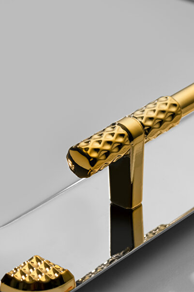 Nehir Σετ από 2 ατσάλινους δίσκους Paris Gold Satin