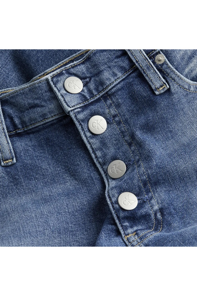 Calvin Klein MOM JEAN Kadın Mavi Kot Pantolon