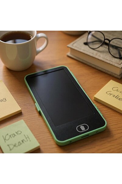 MyClean LCD Çizim Tableti ve Kalemi - Kalem Kutusu - Telefon Boyutlu Resim Çi...