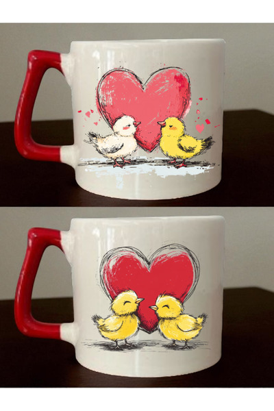 lili hediyelik أكواب مطبوعة على شكل كتاكيت لطيفة مكونة من قطعتين - أفكار هداي...