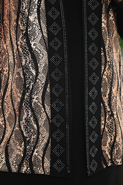 TRENDSE Evening Dress with Jacket, Mother's Suit, Outer Jacket, Sleeveless Inside