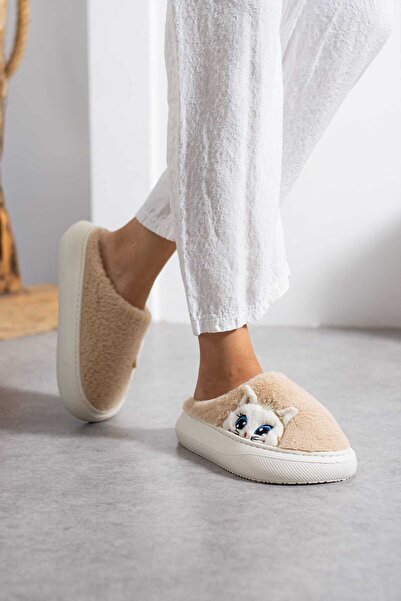 ADIMİST Kadın Kışlık Peluş Panduf Yıkanabilir Hafif Rahat Taban Terlik