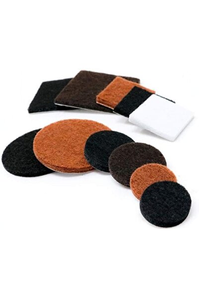 TKEexcellent Set de 264 de protecții pentru picioare de mobilă, poliester, negru/maro/alb