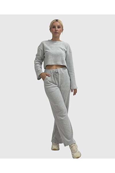 haha Basic Long Sleeve Blouse - Pants Set for Women