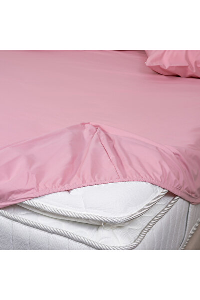 Bed N Home SA 100% Egyptian cotton, 250 thread count, fitted sheet set, pink, 2 pillowcases, 200*200cm