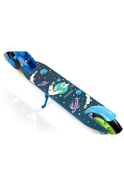 Ricokids Trotineta copii, ghidon din fier, reglabil, 64.5-84.6 cm, roti din cauciuc PU, frana de mana si f...