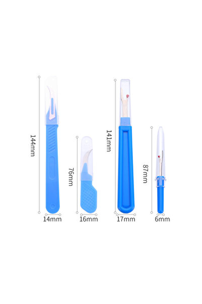 Choice1 4 قطع من مجموعة B Zxiixz لفك خيوط الخياطة، أداة إزالة القاطع لخيوط ال...
