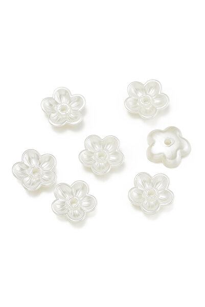 Choice زهور 01 100 قطعة/الوحدة ABS تقليد اللؤلؤ زهرة فاصل الخرز نهاية قبعات س...