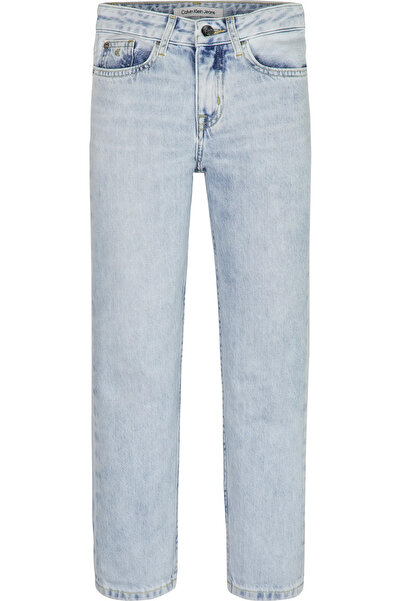 Calvin Klein RELAXED HR WASHED LI Kadın Mavi Kot Pantolon