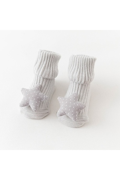 Mixbo Interactive Socks for Babies, Cotton, Stars, 0-6 Months