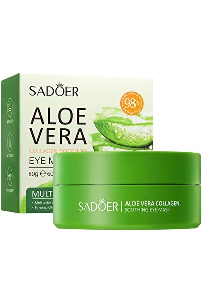 Saharaz قناع تحت العين، 60 قطعة من رقعة الصبار تحت العين، لمكافحة انتفاخ العينين والهالات السوداء والخطوط الدقيقة