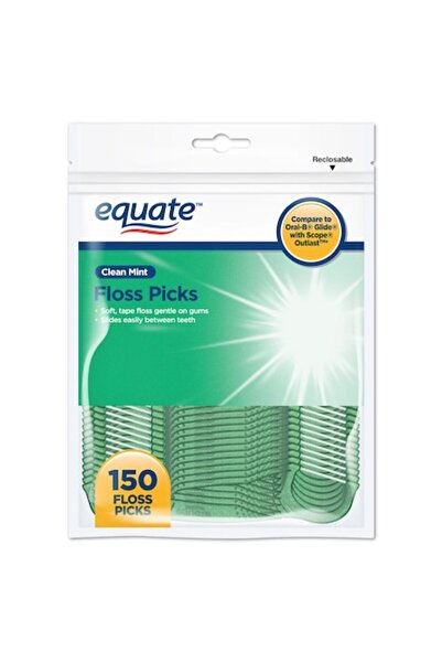 equate Set Ata Dentara, Equate, Clean Mint Floss Picks, Tip Scobitoare, Curat...