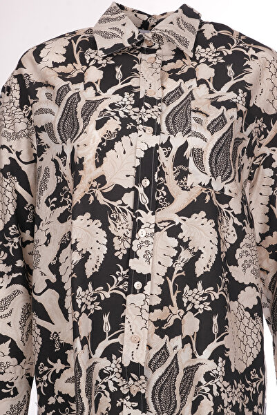 TERZİ DÜKKANI Set Midi pentru femei cu guler cămașă oversize - Model vintage