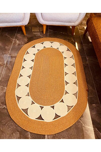 ModaCardin Jüt Kilim, Paspas, Mutfak Halısı, Banyo Paspası, Kilim, Halı, Otur...