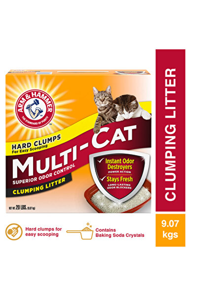 Arm&Hammer رمل متعدد التكتل للقطط من A&H، 9.07 كجم