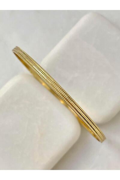Seda Bijuteri Özel Seri Lazer Kesim Ajda Bilezik Bebe Boy Gold