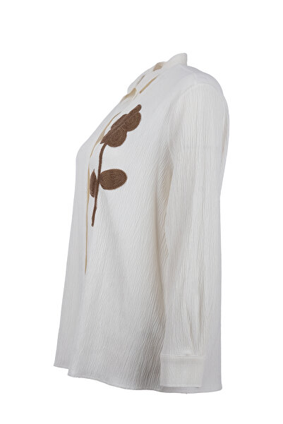 Faik Sönmez Nakış Detaylı Gömlek