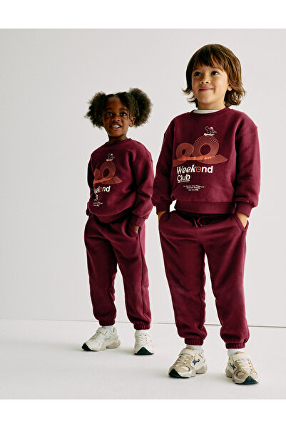 Marks & Spencer Saf Pamuklu Grafik Sweatshirt (2–8 Yaş)