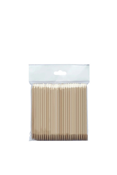 STALEKS Portakal Manikür Çubuğu Ahşap Tırnak Eti İtici 110 mm 100 Adet