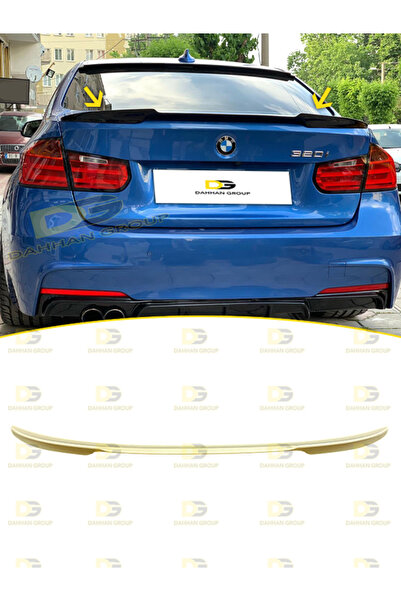 DG Power BMW 3 Serisi F30 2012 - 2018 Arka Bagaj Üzeri Yarasa M4 Spoiler BOYA...