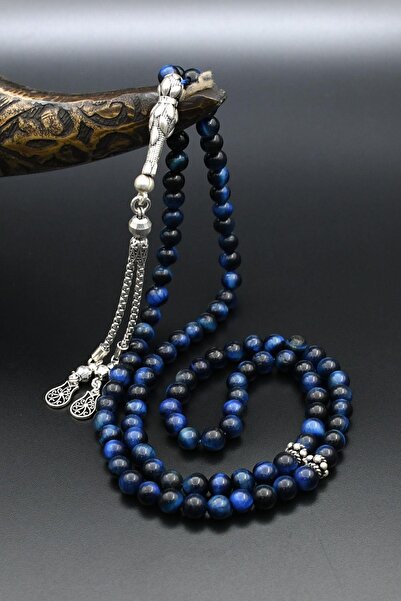 Prestige Синій камінь «око тигра» 99-градусний чотки з натурального срібла 92...