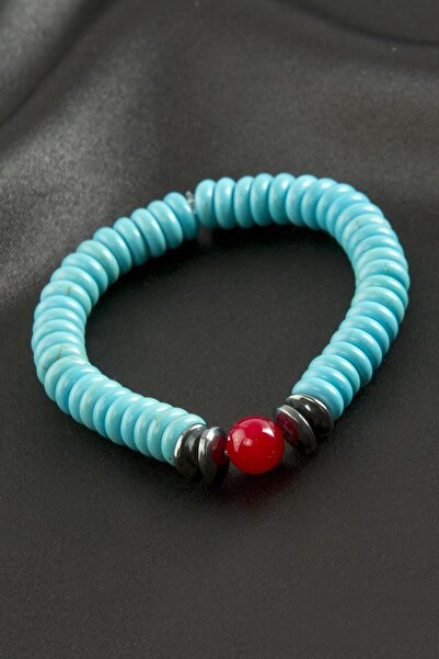 TakÇalıştır سوار من الحجر الطبيعي فيروزي سييت، سوار من الحجر الطبيعي بتصميم أنيق