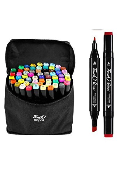 DacEnergy Set 60 markere duble , cerneala pe baza de alcool, cu varf de 1 mm ...