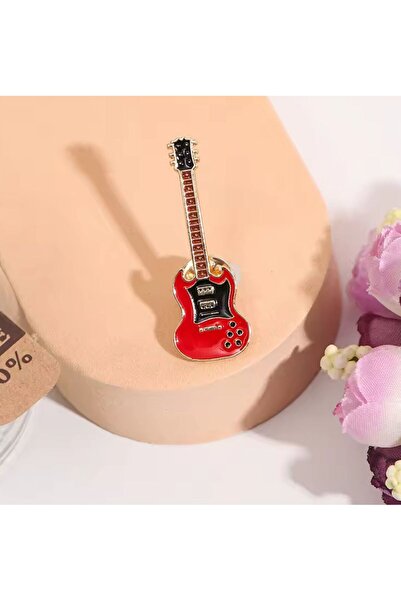 iğne izi Gitar Broş, çocuk broş, iğneli broş klipsli broş yaka broşu ceket ya...