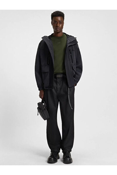 HUGO Men's Brand Logo Basic Crew Neck Short Sleeve Green T-Shirt 50488330-309