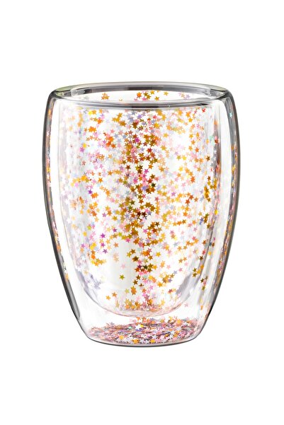 Gadget Master Διπλό τοίχωμα γυαλιού με αστέρια Glitter