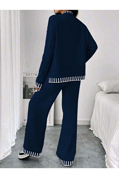 SAYZEN Split Sweatshirt Pants Bottom-Upper Set