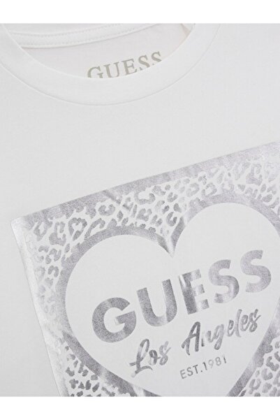 Guess Μπλουζάκι Jersey για κορίτσια με κανονική εφαρμογή