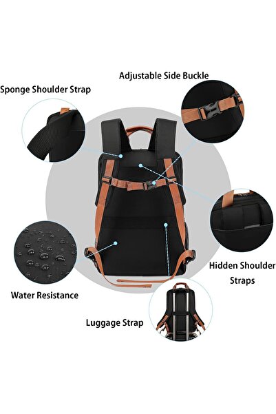 CoolBELL Lightweight Laptop Backpack by Cool Bell with USB Charging Port for Travel, Work, School - Fits 15.6