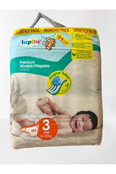 lupilu Πάνες Midi μέγεθος 3, 184 τεμάχια