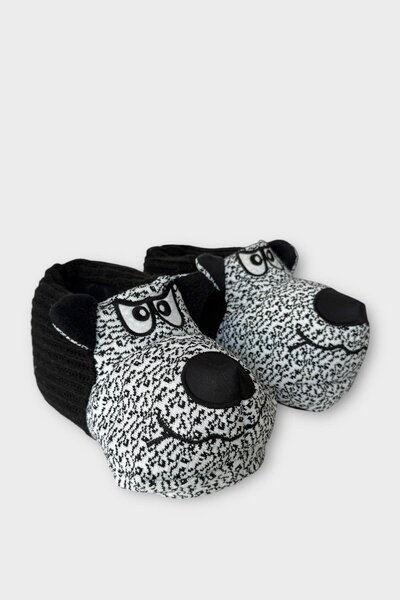 Liger Men's Braided Slippers Home Boots Black