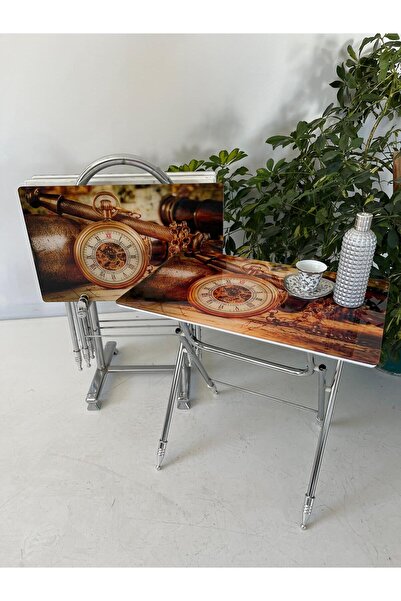 Sar Pakete Liza Serisi Çanta Zigon, 4 lü Katlanabilir Sehpa, Cam Sehpa, Çanta...