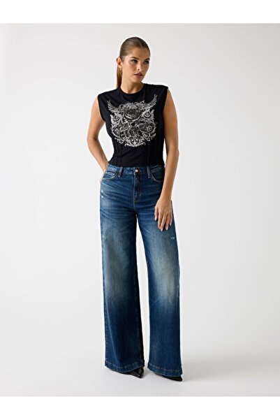 Guess Rocker Women's Modal Blend Regular Fit T-Shirt