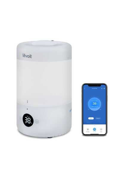 Levoit Umidificator de Aer Dual 200S, SMART, WI-FI Ultrasonic, Rezervor 3l, Aromaterapie, AUTO