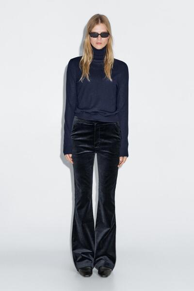 Massimo Dutti Skinny fit kadife pantolon