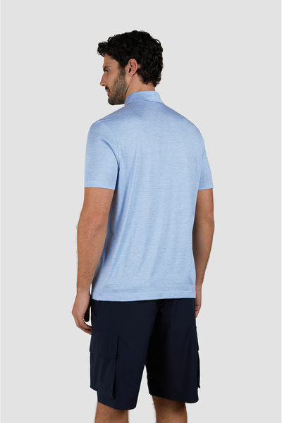 PAUL&SHARK SILK COTTON POLO SHIRT WITH BUTTONS