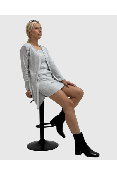 haha Basic Jacket - Blouse - Skirt Set for Women