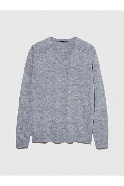 Sisley Men's Sweater Wool Blend V-Neck Sweater 323A107Gs102O-Sis67G