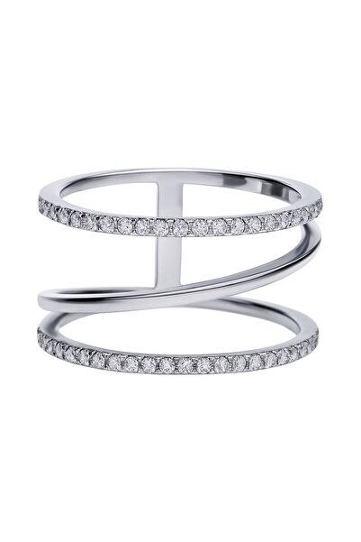 Diamonfire Ασημένιο γυναικείο δαχτυλίδι με πέτρα ζιργκόν, 611863